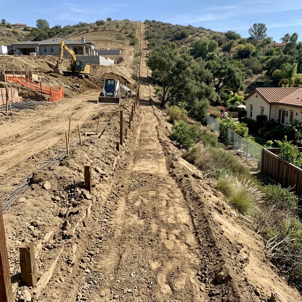 180-foot horizontal Cumaru hardwood fence build in Brentwood, Los Angeles - Day 2